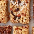 Healthy No-Bake Granola Bars with Dried Fruit for Kids